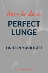 how to do a perfect lunge