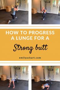 how to progress a lunge for a strong butt