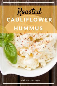 Roasted cauliflower hummus recipe